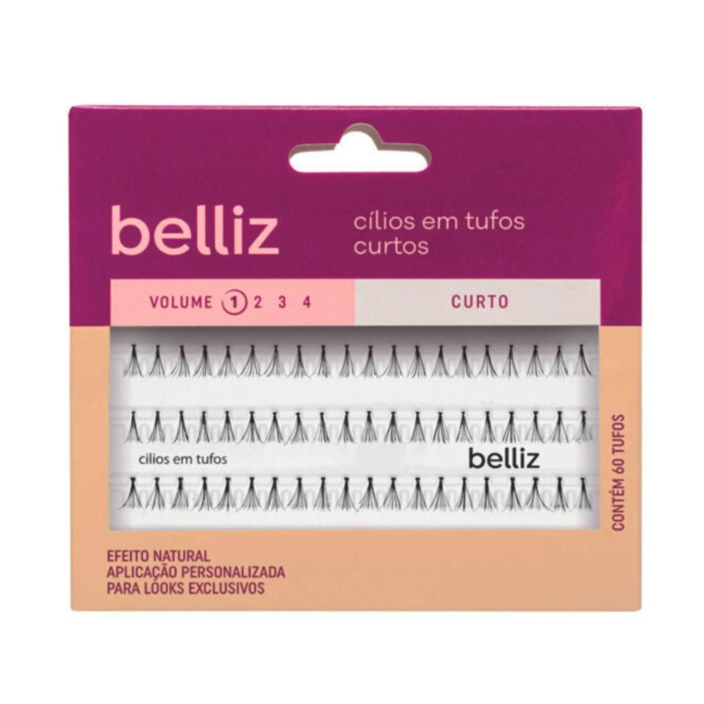 Cílios em Tufos Belliz Volume 1 Curto
