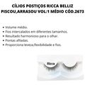 Cílios Postiços Ricca Belliz Flash Lashes Efeito Máscara Vol:1 Médio