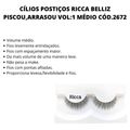 Cílios Postiços Ricca Belliz Flash Lashes Volumão Entrelaçado Vol:1 Médio