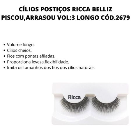 Cílios-Postiços-Ricca-Belliz-Piscou,Arrasou-Vol:3-Longo--2