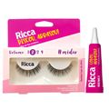 Kit Ricca Belliz Piscou,arrasou Vol:2 Médio - Cílios Postiços + Cola Branca