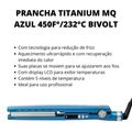 Prancha Titanium Mq Azul 450f° Bivolt