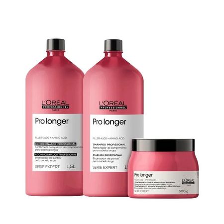 L'Oréal-Professionnel-Pro-Longer-Shampoo-+-Condicionador-1,5L-+-Máscara-500g--1