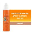 Protetor Solar Infantil Àvene FPS50 Spray 200ml