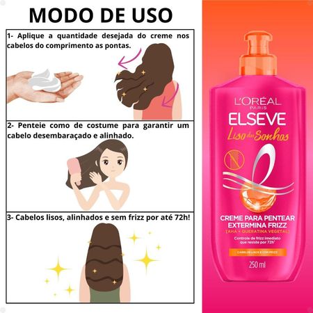 Creme-Para-Pentear-Elseve-Liso-dos-Sonhos-Extermina-Frizz-250ml--4