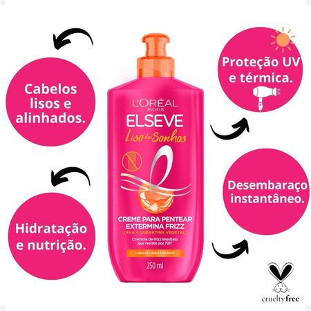 Creme-Para-Pentear-Elseve-Liso-dos-Sonhos-Extermina-Frizz-250ml--2