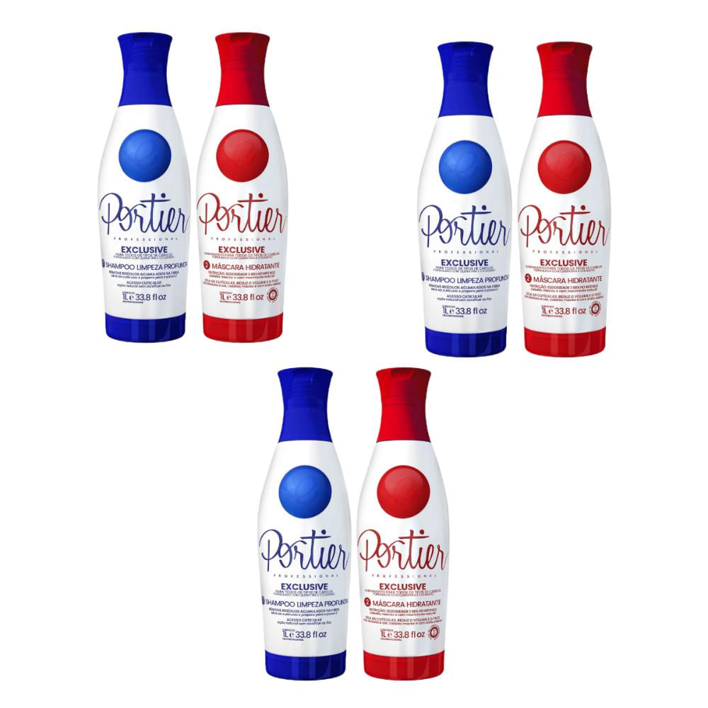 Portier Exclusive Progressiva 3 Kits de (2 x 1 Litro)