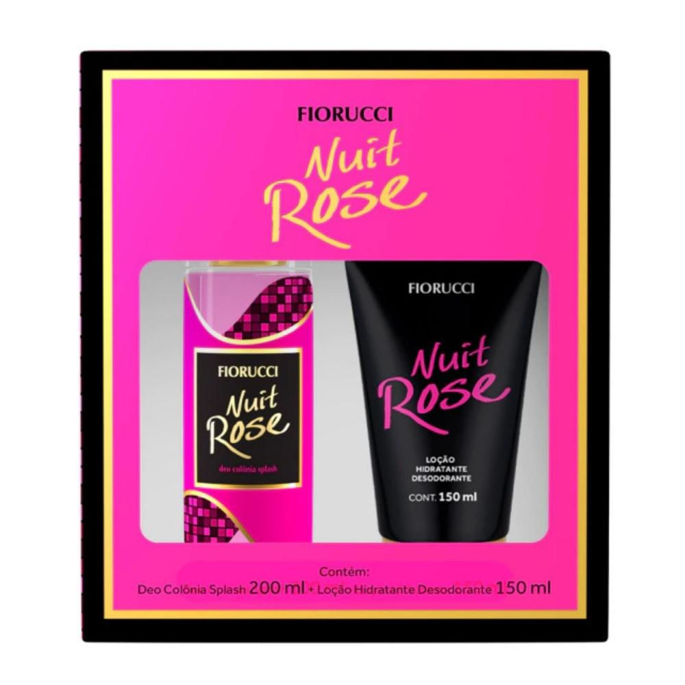 Kit Fiorucci Nuit Rose: Deo Colônia 200ml E Loção Hidrante 150ml
