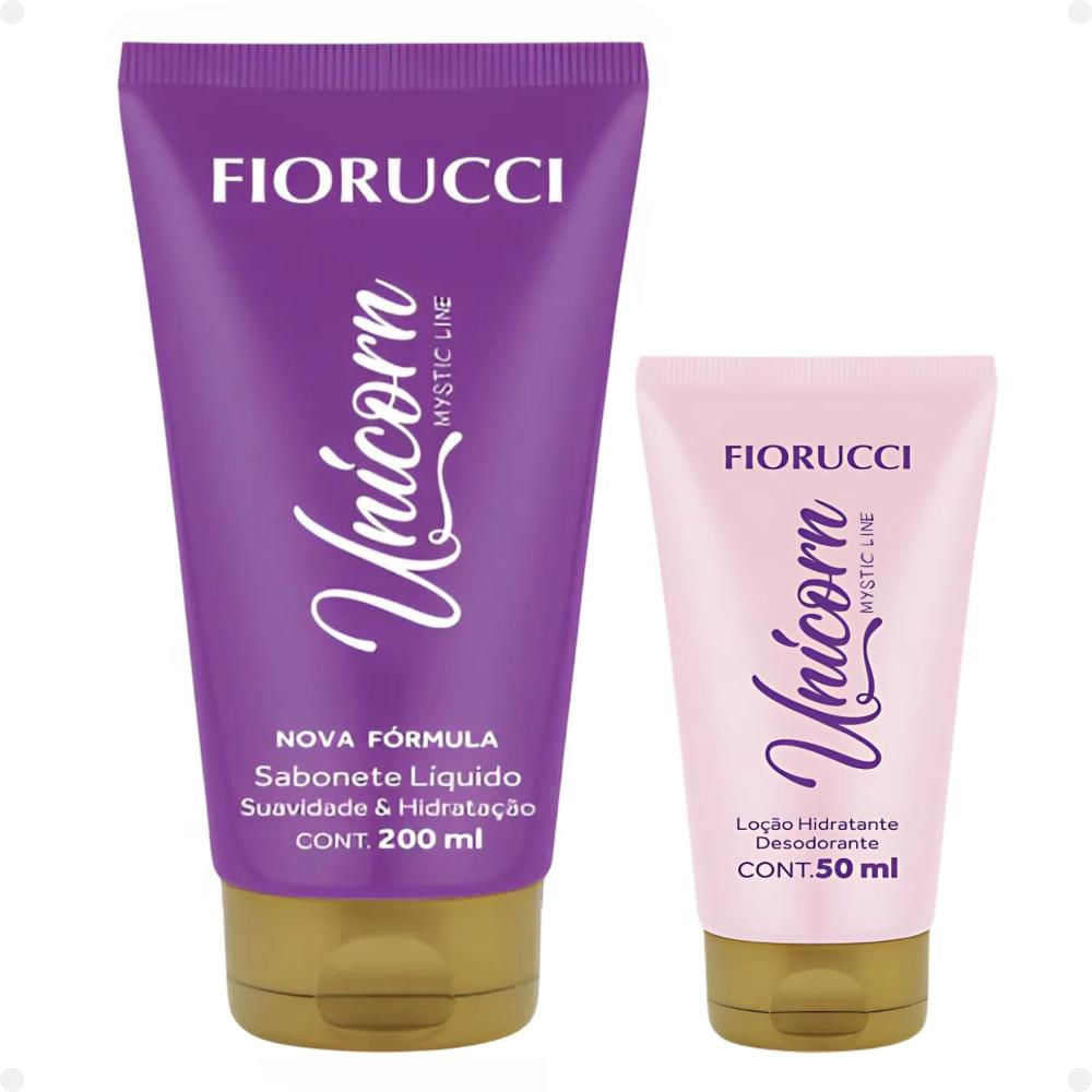 Kit Fiorucci Unicorn: Sabonete Líquido 200ml e Loção Hidratante 50ml