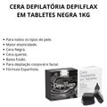 Cera Depilatória Depilflax em Tabletes Negra 1kg