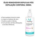 Óleo Removedor Depilflax Pós Depilação Corporal Rosa Mosqueta 500ml