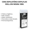 Cera Roll-on Depilflax Negra 100g