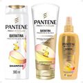 Kit Pantene Pro-V Miracles Queratina: Shampoo 300ml, Condicionador 250ml e Spray