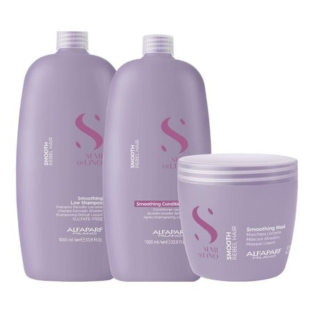 Alfaparf-Semi-Di-Lino-Smoothing-Rebel-Hair-Shampoo-+-Condicionador-+-Máscara--1