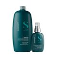 Alfaparf Semi Di Lino Reconstruction Reparative Shampoo 1000ml + Fluido 125ml