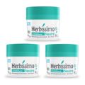Kit 3 Desodorante Creme Herbissimo Neutro Antitranspirante 55g