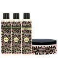 Kit Cachos Shampoo, Condicionador, Creme de Pentear e Máscara - Dhonna | Ideal para Cachos Definidos e Hidratados