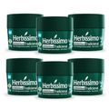 Kit 6 Desodorante Creme Herbissimo Tradicional Antitranspirante 55g