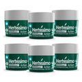 Kit 6 Desodorante Creme Herbissimo Action Antitranspirante 55g