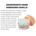 Kit 6 Desodorante Creme Herbissimo Vanilla Antitranspirante 55g
