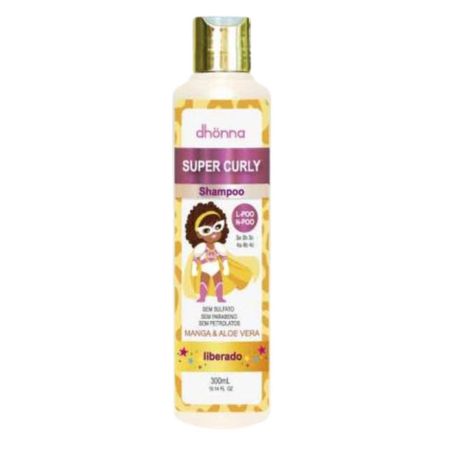 Shampoo-Infantil-Super-Curly-300mL---Dhonna-|-Limpeza-Suave-e-Nutritiva-para-Cachinhos--1