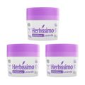 Kit 3 Desodorante Creme Herbissimo Lavanda Antitranspirante 55g