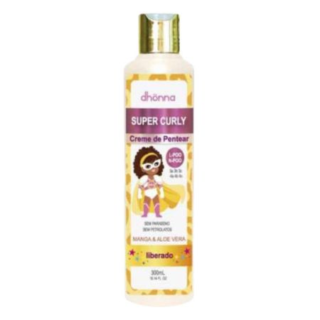 Creme-de-Pentear-Infantil-Super-Curly-300mL---Dhonna-|-Cachos-Saudáveis-e-Hidratados-para-Crianças--1