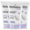 Kit Herbíssimo Care Linhaça e Coenzima Q10: 3 Cremes Desodorante 55g