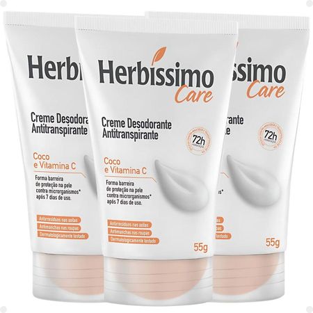 Kit-Herbíssimo-Care-Coco-e-Vitamina-C:-3-Cremes-Desodorante-55g--1