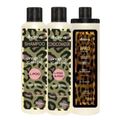 Trio Crespos Shampoo, Condicionador e Creme de Pentear 4abc Afro 300mL - Dhonna |Limpeza, Hidratação e Definição Premium