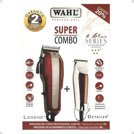 Kit-Super-Combo-Wahl-5-Star-Series-Legend-220v-+-Detailer-Bivolt--6
