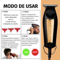 Máquina De Acabamento Wahl 5 Star Series Black & Gold Detailer Bivolt