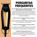 Máquina De Acabamento Wahl 5 Star Series Black & Gold Detailer Bivolt