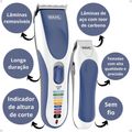 Kit Máquina De Corte + Acabamento Wahl Color Pro Cordless 22 Pieces Bivolt