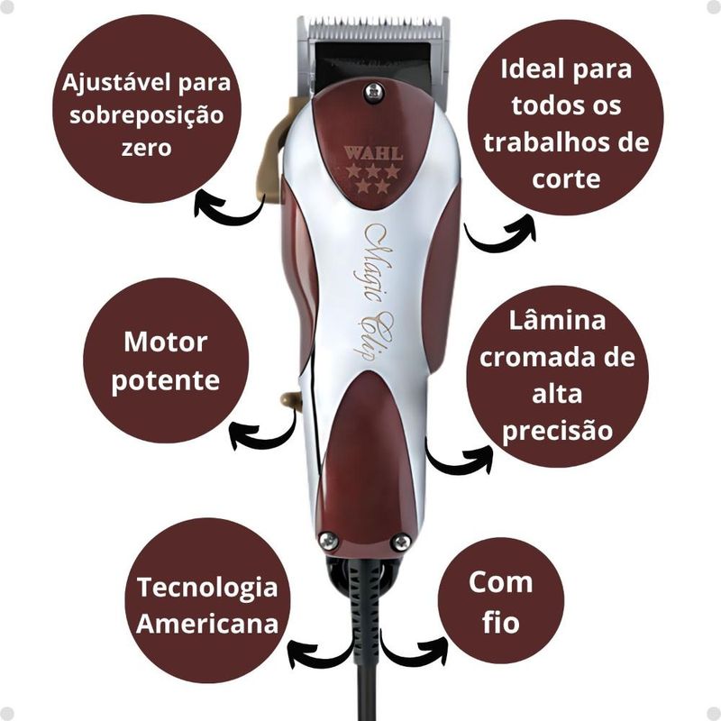 Máquina De Corte Wahl 5 Star Series Magic Clip 220v - Época Cosméticos