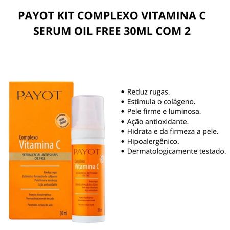 Kit-Payot-Complexo-Vitamina-C-Serum-Oil-Free-30ml-Com-2Un--2