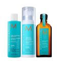 Kit Moroccanoil Curl Enhancing - Shampoo 250ml + Mousse Definidor de Cachos 250ml + Óleo Original 100ml