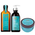 Kit Moroccanoil - Óleo Original 100ml + Creme de Cachos 300ml + Máscara Hidratante 250g