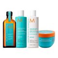 Kit Moroccanoil Moisture Repair Shampoo 250ml + Condicionador 250ml + Máscara 250g + Óleo Original 100ml