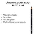 Lápis Para Olhos Payot Preto 1,10g