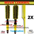 Riè Salon-Pro Kit 2 Escovas Prof Javali Mega + 1 Pente