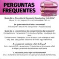 Necessaire Organizadora Transparente Hello Kitty by Klass Vough Rosa