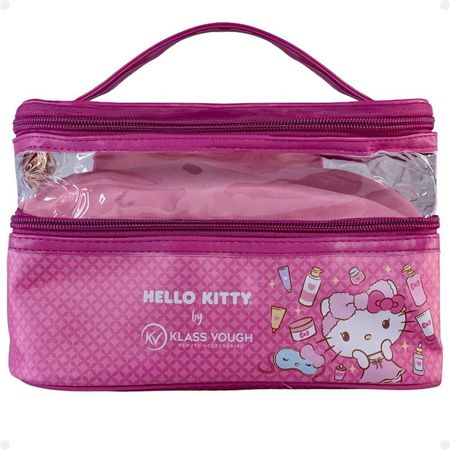 Necessaire-Organizadora-Transparente-Hello-Kitty-by-Klass-Vough-Rosa--1