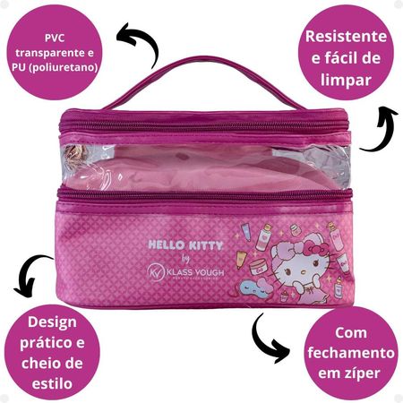 Necessaire-Organizadora-Transparente-Hello-Kitty-by-Klass-Vough-Rosa--5