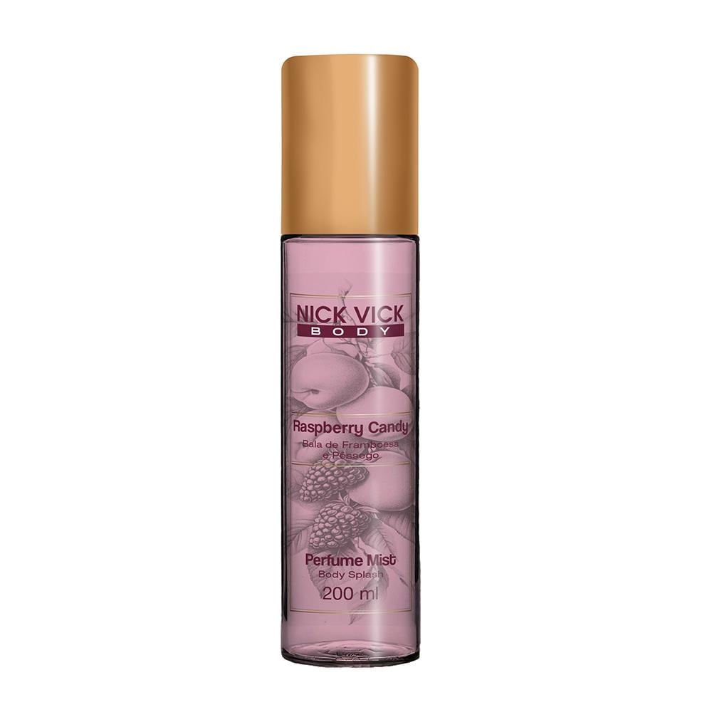 Perfume Mist Body Splash Nick Vick Body Raspberry Candy 200ml