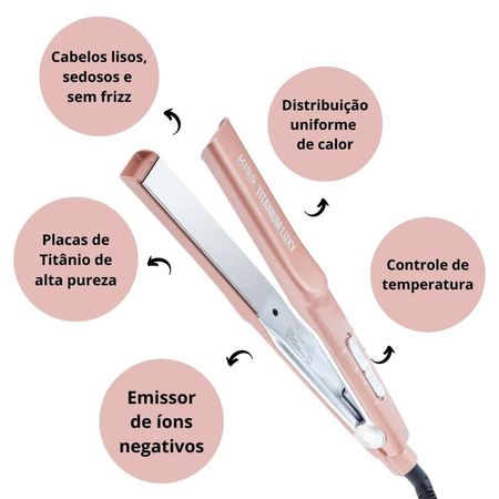Prancha-Alisadora-Kiss-New-York-Gold-Edition-Titanium-Luxy-230°c-Bivolt--4