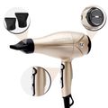 Secador Kiss New York Tourmaline Ion Dourado 2000w 220v