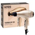 Secador Kiss New York Tourmaline Ion Dourado 2000w 220v
