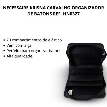 Necessaire-Klass-Vough-Krisna-Carvalho-Organizador-de-Batons-Ref.-Hn0327--2