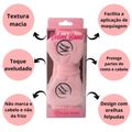 Faixa de Cabelo Aveludada Klass Vough Velvet Band Rosa Vb-01